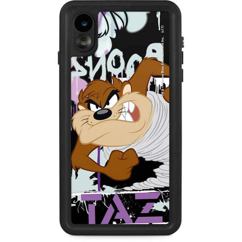 Looney Tunes Splatter Paint Tasmanian Devil iPhone XR Waterproof Case