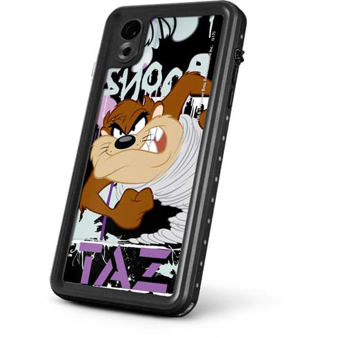 Looney Tunes Splatter Paint Tasmanian Devil iPhone XR Waterproof Case