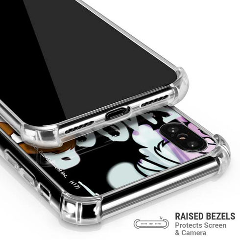 Looney Tunes Splatter Paint Tasmanian Devil iPhone XS Max Clear Case