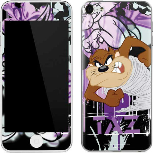 Looney Tunes Splatter Paint Tasmanian Devil Apple iPod Skin