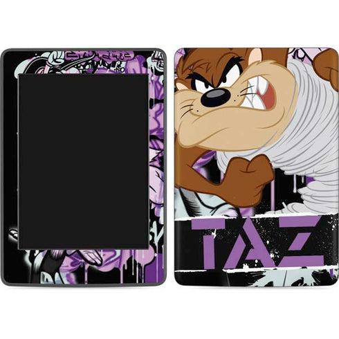 Looney Tunes Splatter Paint Tasmanian Devil Amazon Kindle Skin
