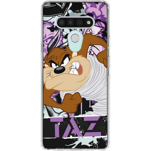 Looney Tunes Splatter Paint Tasmanian Devil LG Stylo 6 Clear Case