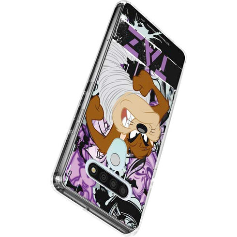 Looney Tunes Splatter Paint Tasmanian Devil LG Stylo 6 Clear Case