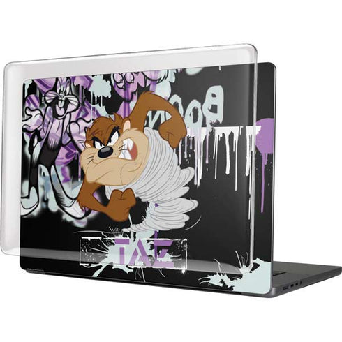 Looney Tunes Splatter Paint Tasmanian Devil MacBook Pro 16in (2021-25) Case plus Skin