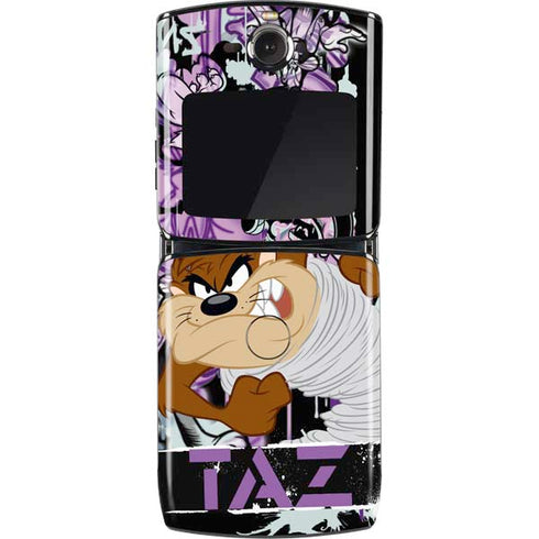 Looney Tunes Splatter Paint Tasmanian Devil Motorola RAZR Skin