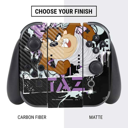 Looney Tunes Splatter Paint Tasmanian Devil Nintendo Switch Bundle Skin