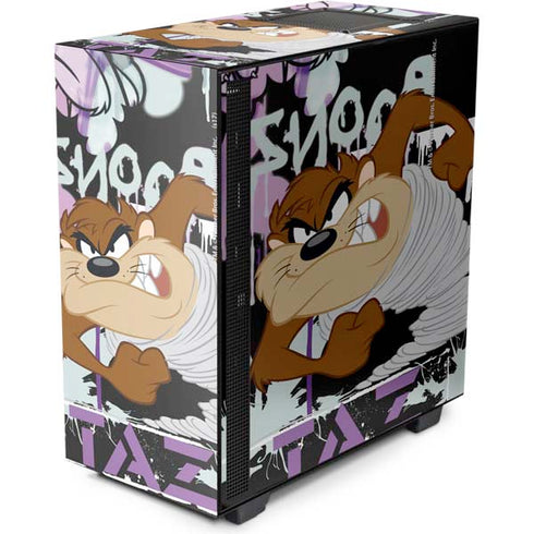 Looney Tunes Splatter Paint Tasmanian Devil NZXT H510 Compact ATX Mid-Tower Case Skin