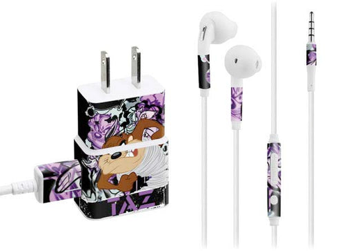 Looney Tunes Splatter Paint Tasmanian Devil Phone Charger Skin