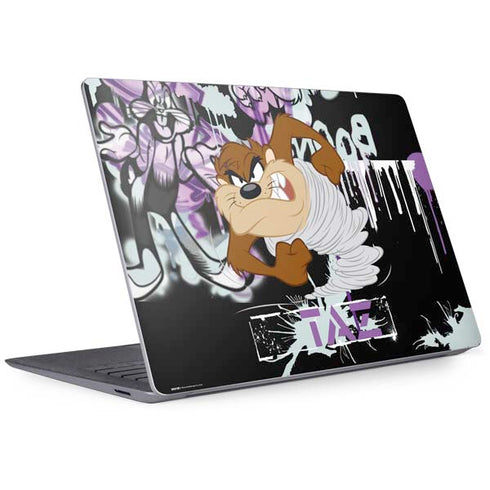 Looney Tunes Splatter Paint Tasmanian Devil Surface Laptop 3 13.5in Skin