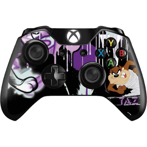 Looney Tunes Splatter Paint Tasmanian Devil Xbox One Controller Skin