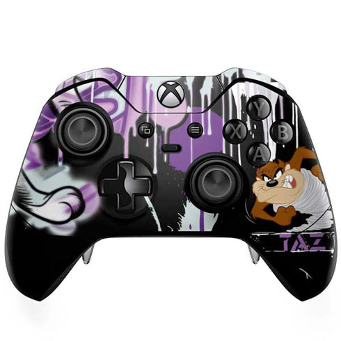Looney Tunes Splatter Paint Tasmanian Devil Xbox One Elite Controller Skin