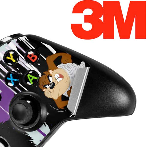 Looney Tunes Splatter Paint Tasmanian Devil Xbox One S Controller Skin