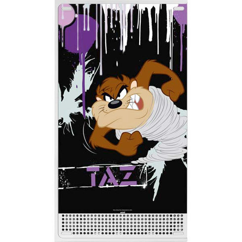 Looney Tunes Splatter Paint Tasmanian Devil Xbox Series S Console Skin