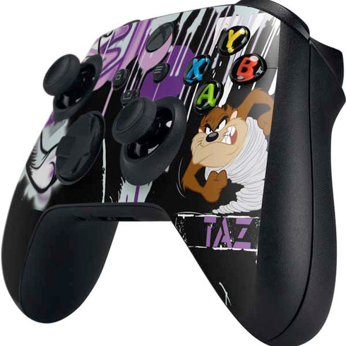 Looney Tunes Splatter Paint Tasmanian Devil Xbox Series X Controller Skin