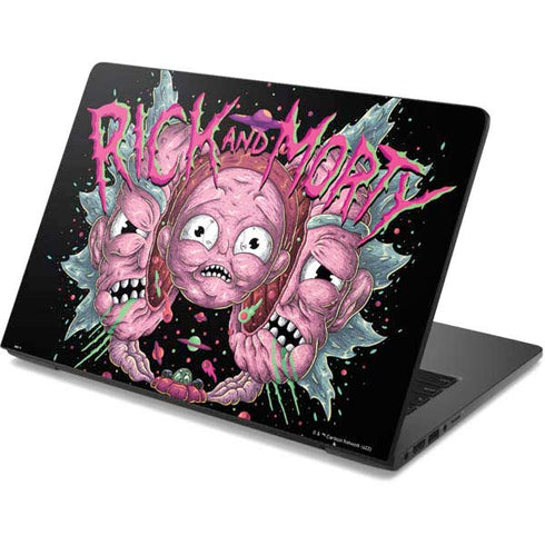 Adult Swim Rick and Morty Split Head Rick Dell Chromebook Skin