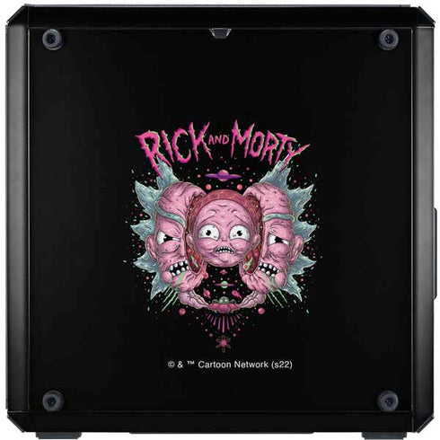 Adult Swim Rick and Morty Split Head Rick Cooler Master MasterBox Q300L Mini Tower Skin