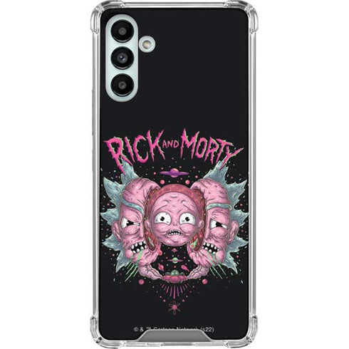 Adult Swim Rick and Morty Split Head Rick Galaxy A13 5G Clear Case