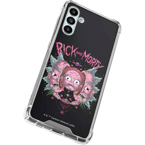 Adult Swim Rick and Morty Split Head Rick Galaxy A13 5G Clear Case