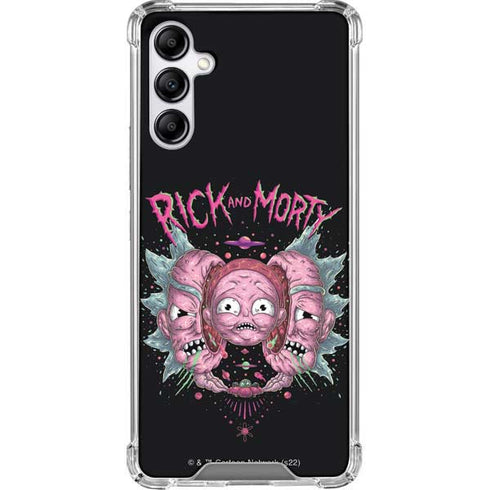 Adult Swim Rick and Morty Split Head Rick Galaxy A14 5G Clear Case