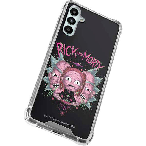 Adult Swim Rick and Morty Split Head Rick Galaxy A14 5G Clear Case