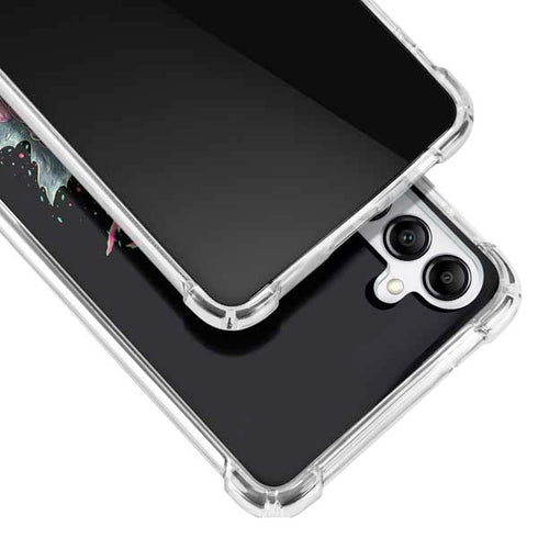Adult Swim Rick and Morty Split Head Rick Galaxy A14 5G Clear Case