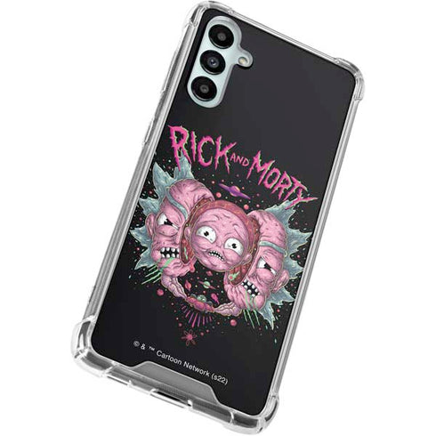Adult Swim Rick and Morty Split Head Rick Galaxy A15 5G Clear Case