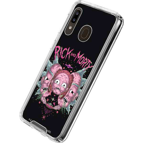 Adult Swim Rick and Morty Split Head Rick Galaxy A30 Clear Case