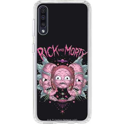 Adult Swim Rick and Morty Split Head Rick Galaxy A50 Clear Case