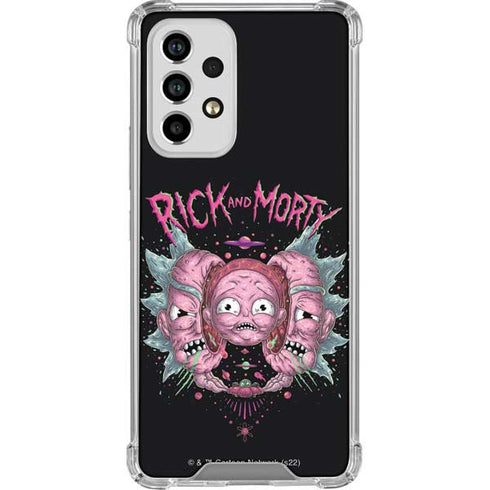 Adult Swim Rick and Morty Split Head Rick Galaxy A53 5G Clear Case