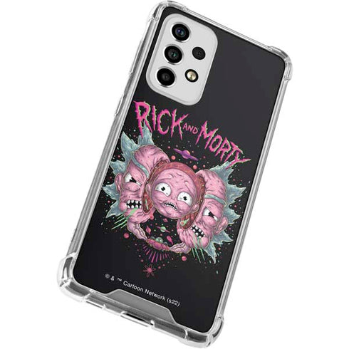Adult Swim Rick and Morty Split Head Rick Galaxy A53 5G Clear Case