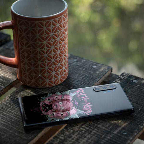 Adult Swim Rick and Morty Split Head Rick Galaxy Note 10 Plus Skin