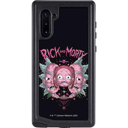 Adult Swim Rick and Morty Split Head Rick Galaxy Note 10 Waterproof Case