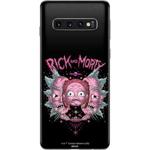 Adult Swim Rick and Morty Split Head Rick Galaxy S10 Skin