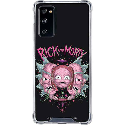 Adult Swim Rick and Morty Split Head Rick Galaxy S20 FE Clear Case