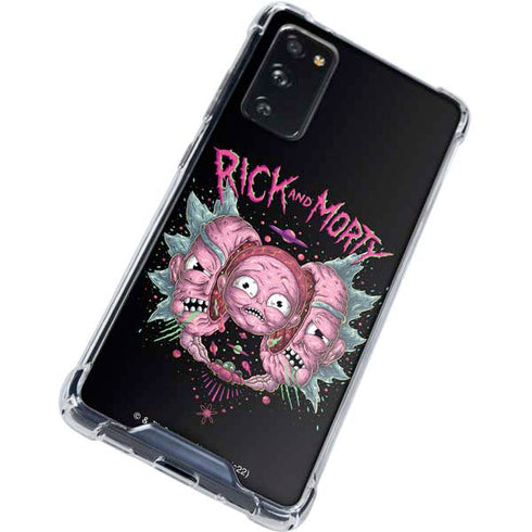 Adult Swim Rick and Morty Split Head Rick Galaxy S20 FE Clear Case