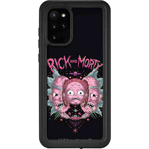 Adult Swim Rick and Morty Split Head Rick Galaxy S20 Plus Waterproof Case