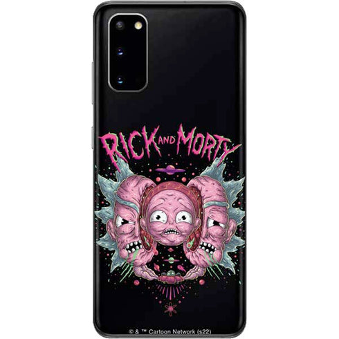 Adult Swim Rick and Morty Split Head Rick Galaxy S20 Skin