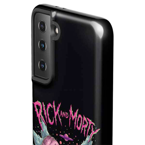 Adult Swim Rick and Morty Split Head Rick Galaxy S21 FE Pro Case