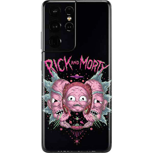 Adult Swim Rick and Morty Split Head Rick Galaxy S21 Ultra 5G Skin