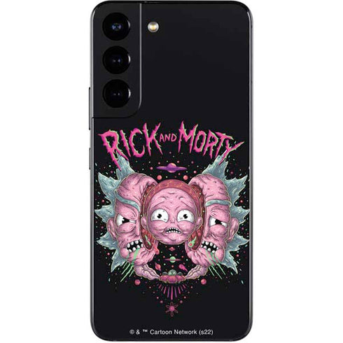Adult Swim Rick and Morty Split Head Rick Galaxy S22 Skin