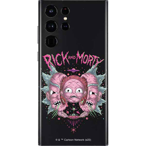 Adult Swim Rick and Morty Split Head Rick Galaxy S22 Ultra Skin