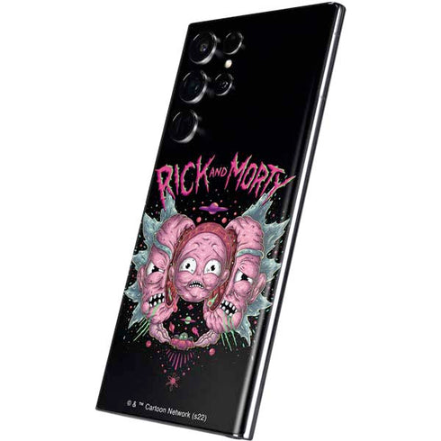 Adult Swim Rick and Morty Split Head Rick Galaxy S22 Ultra Skin
