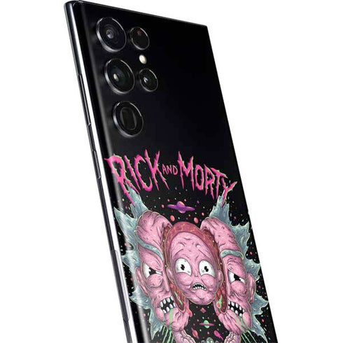 Adult Swim Rick and Morty Split Head Rick Galaxy S22 Ultra Skin