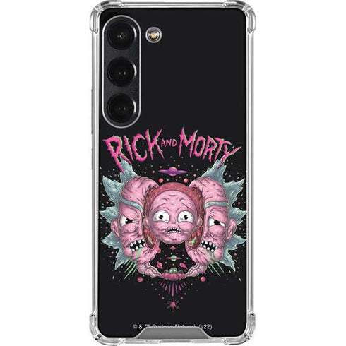 Adult Swim Rick and Morty Split Head Rick Galaxy S23 Clear Case