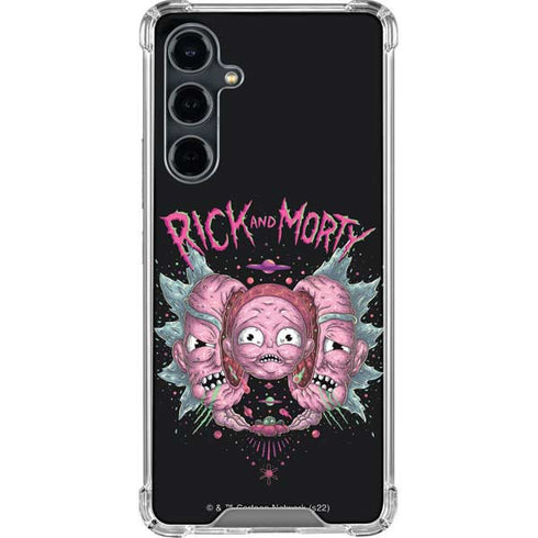 Adult Swim Rick and Morty Split Head Rick Galaxy S23 FE Clear Case