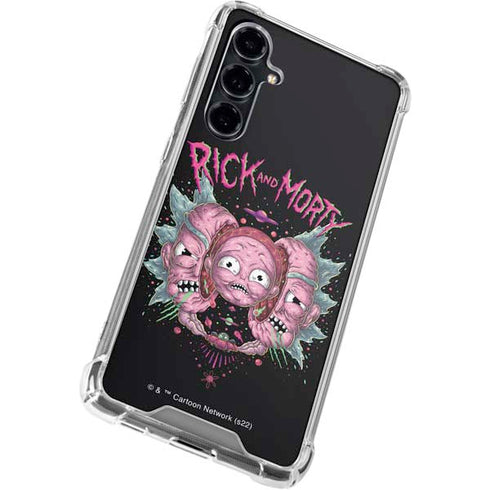 Adult Swim Rick and Morty Split Head Rick Galaxy S23 FE Clear Case