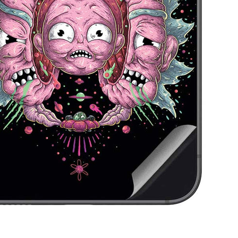 Adult Swim Rick and Morty Split Head Rick Galaxy S23 FE Skin
