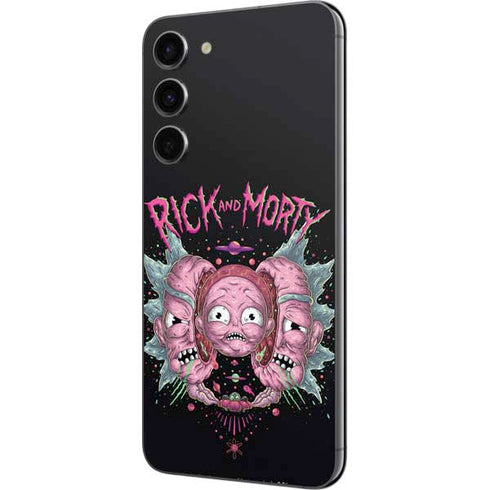 Adult Swim Rick and Morty Split Head Rick Galaxy S23 Plus Skin