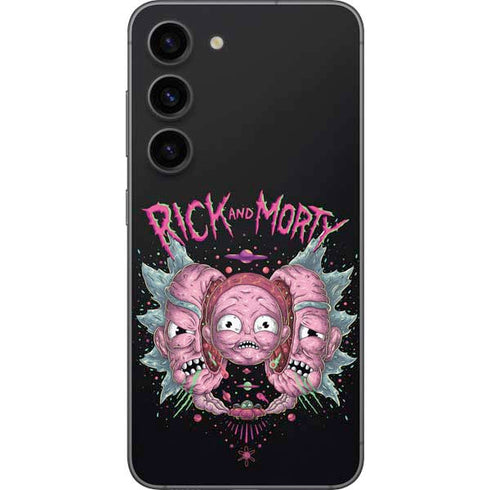Adult Swim Rick and Morty Split Head Rick Galaxy S23 Skin