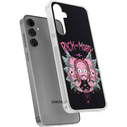 Adult Swim Rick and Morty Split Head Rick Galaxy S24 Plus Clear Case